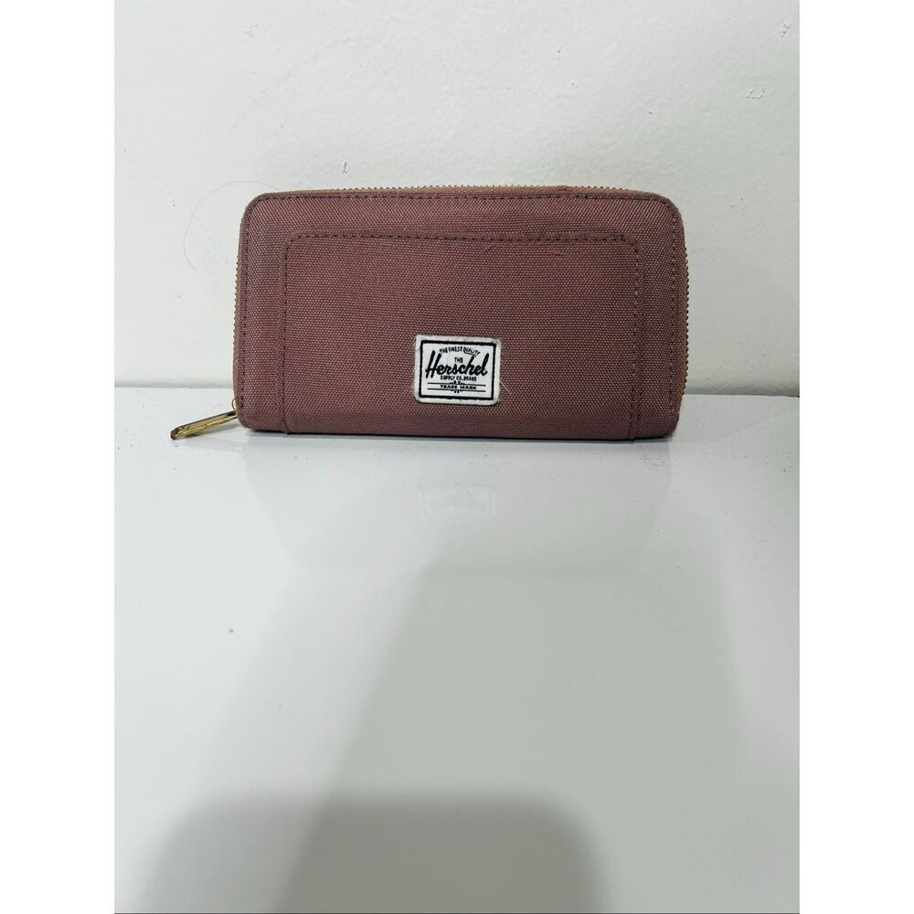 Herschel Supply Co. Mauve Pink Zip Around Canvas Wallet